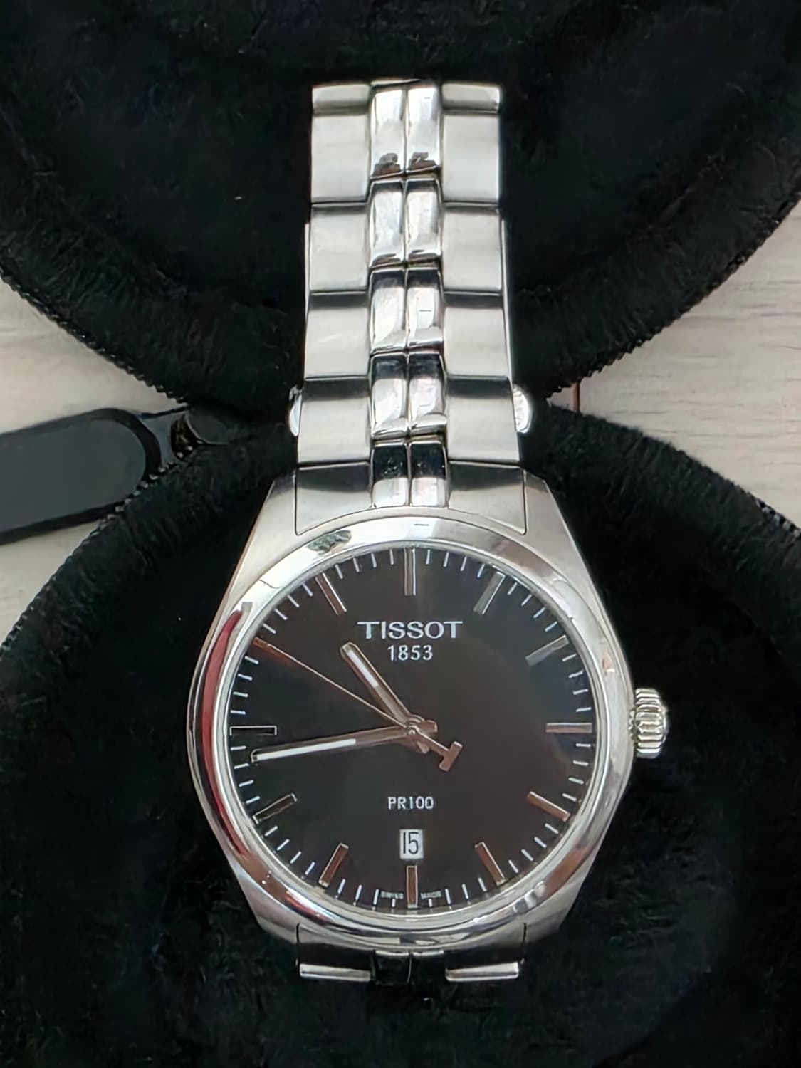 티쏘 (TISSOT) PR100 블랙 쿼츠시계 (보증서포함) 상품이미지5