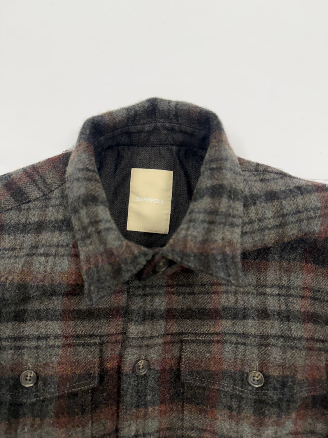 빈폴 울 블랜드 체크셔츠 자켓 상품이미지5