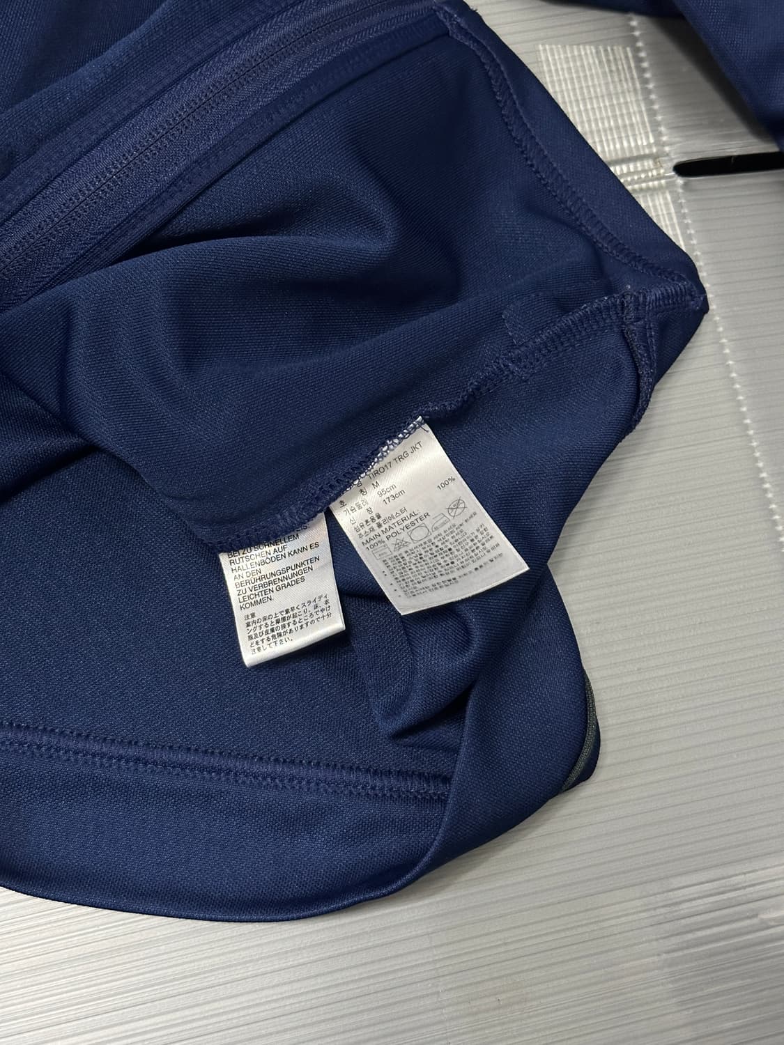 아디다스 빅로고 트랙탑 져지 네이비 M 상품이미지5