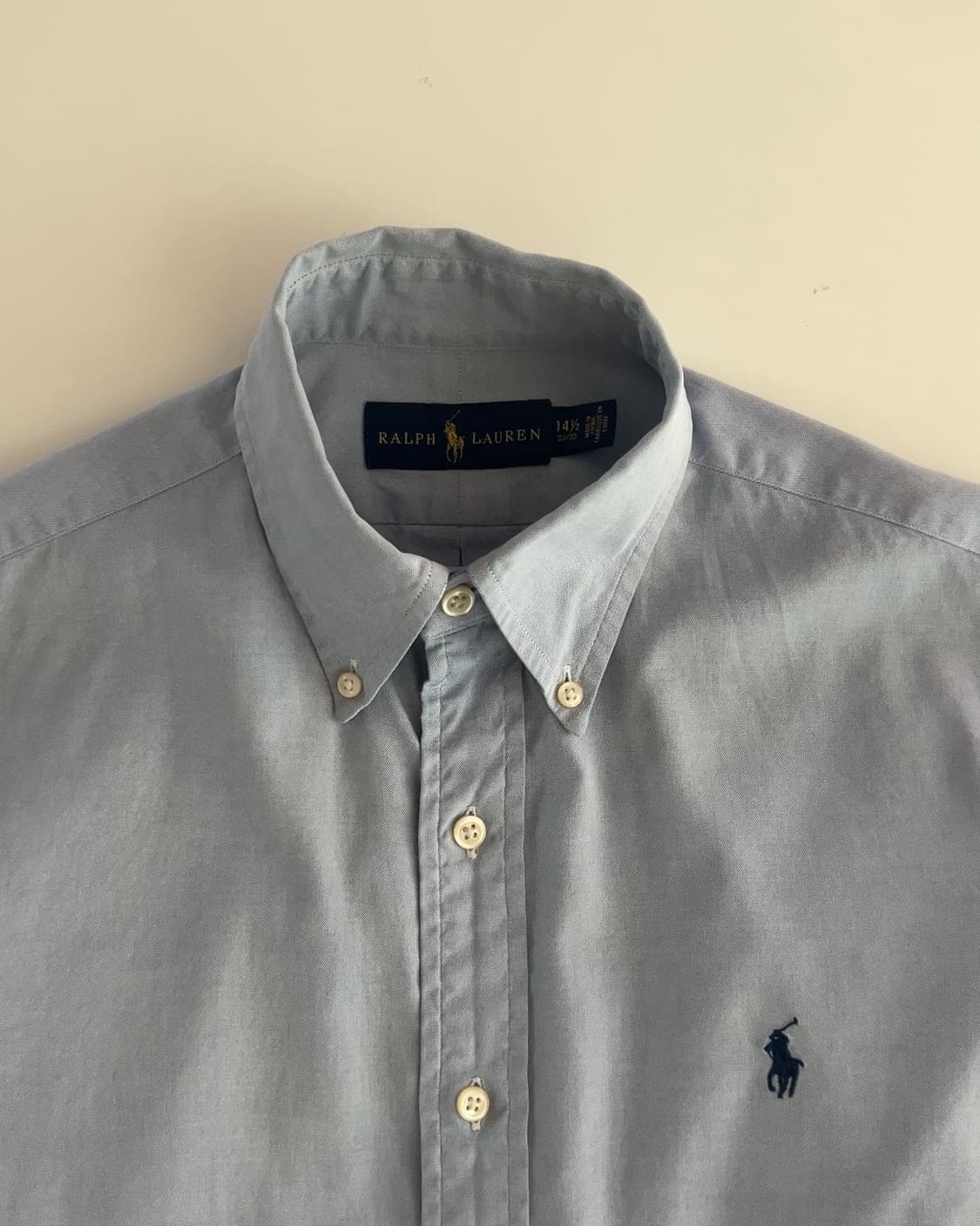 폴로 랄프로렌 소라색 솔리드 셔츠 14 1/2 상품이미지3