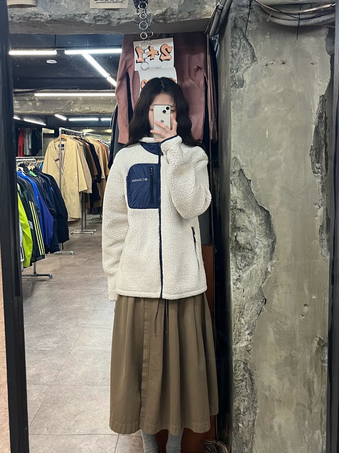 컬럼비아 플리스 자켓 화이트 M #csz3022 상품이미지2