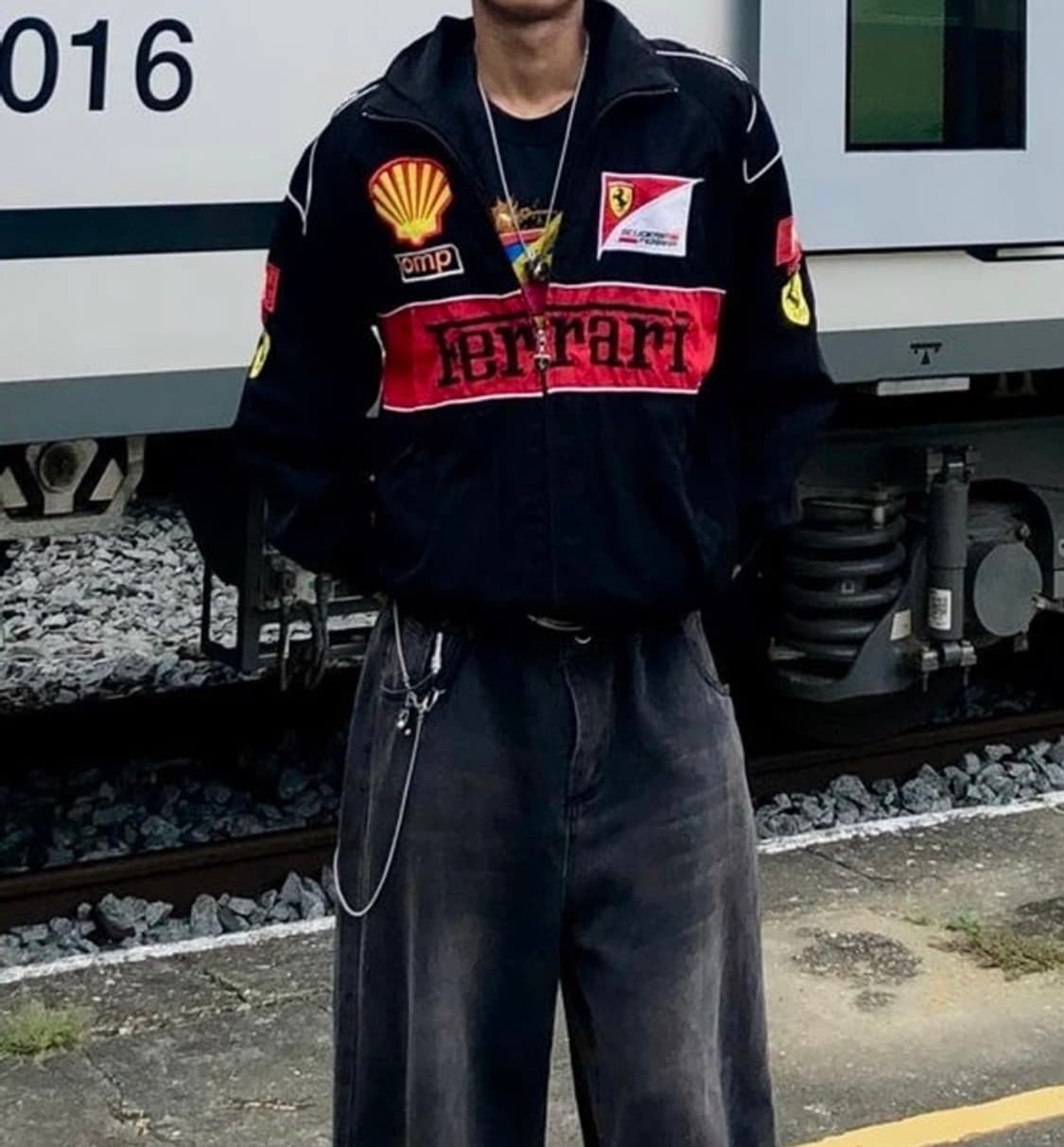 페라리 F1 에프원 레이싱 자켓 빈티지 점퍼 바이크 상품이미지1
