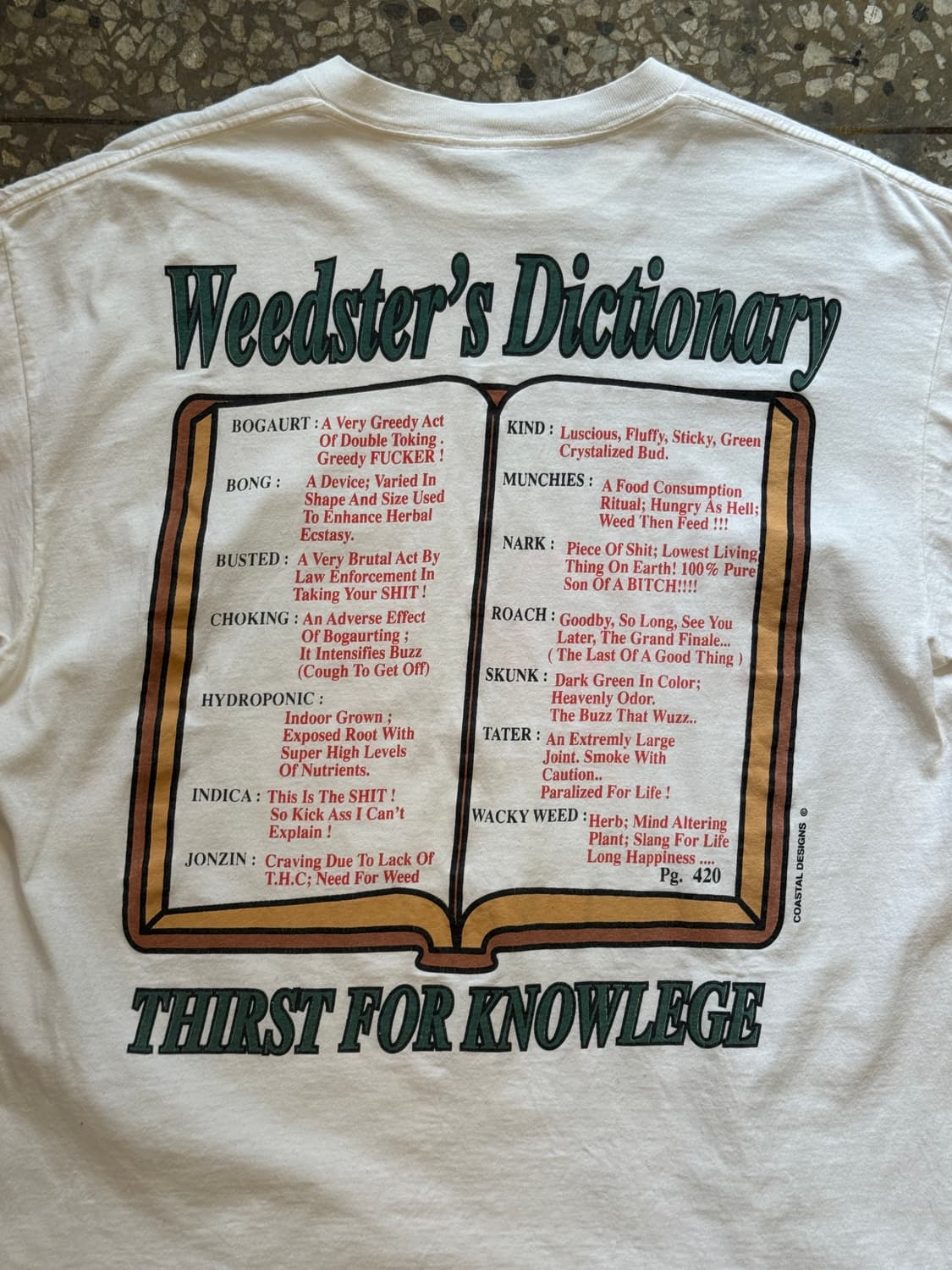 90s Weedster’s Dictionary 반팔 티셔츠(HT2) 상품이미지3