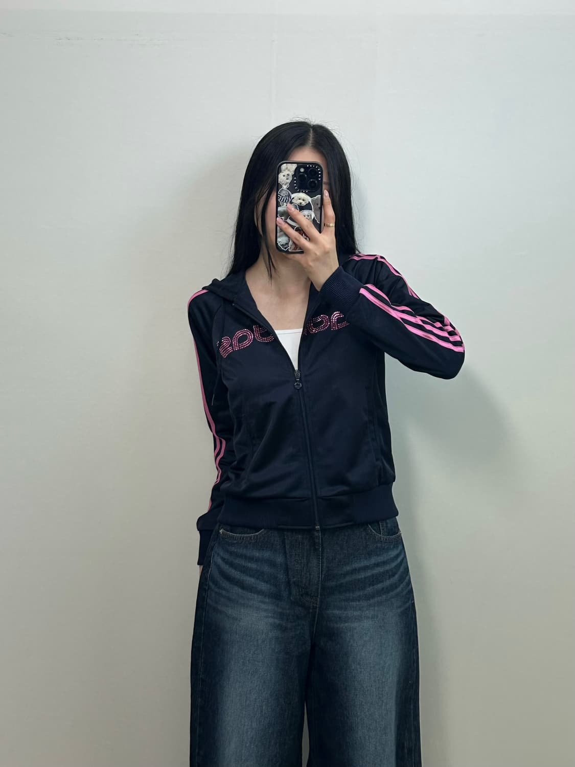 아디다스 y2k 와투케 비즈 후드 져지 상품이미지1