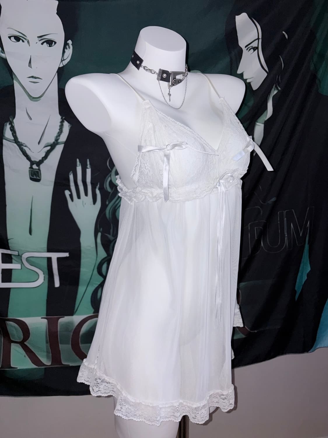 white sheer tank top 상품이미지1