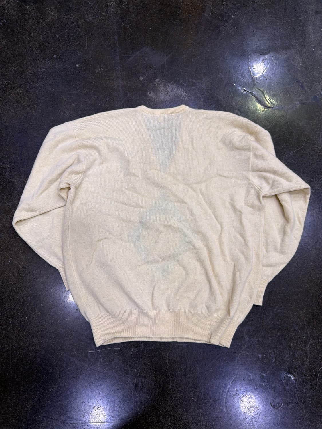 프링글 스포츠 80's 램스울 V넥 골프 니트 크림 XL 상품이미지2