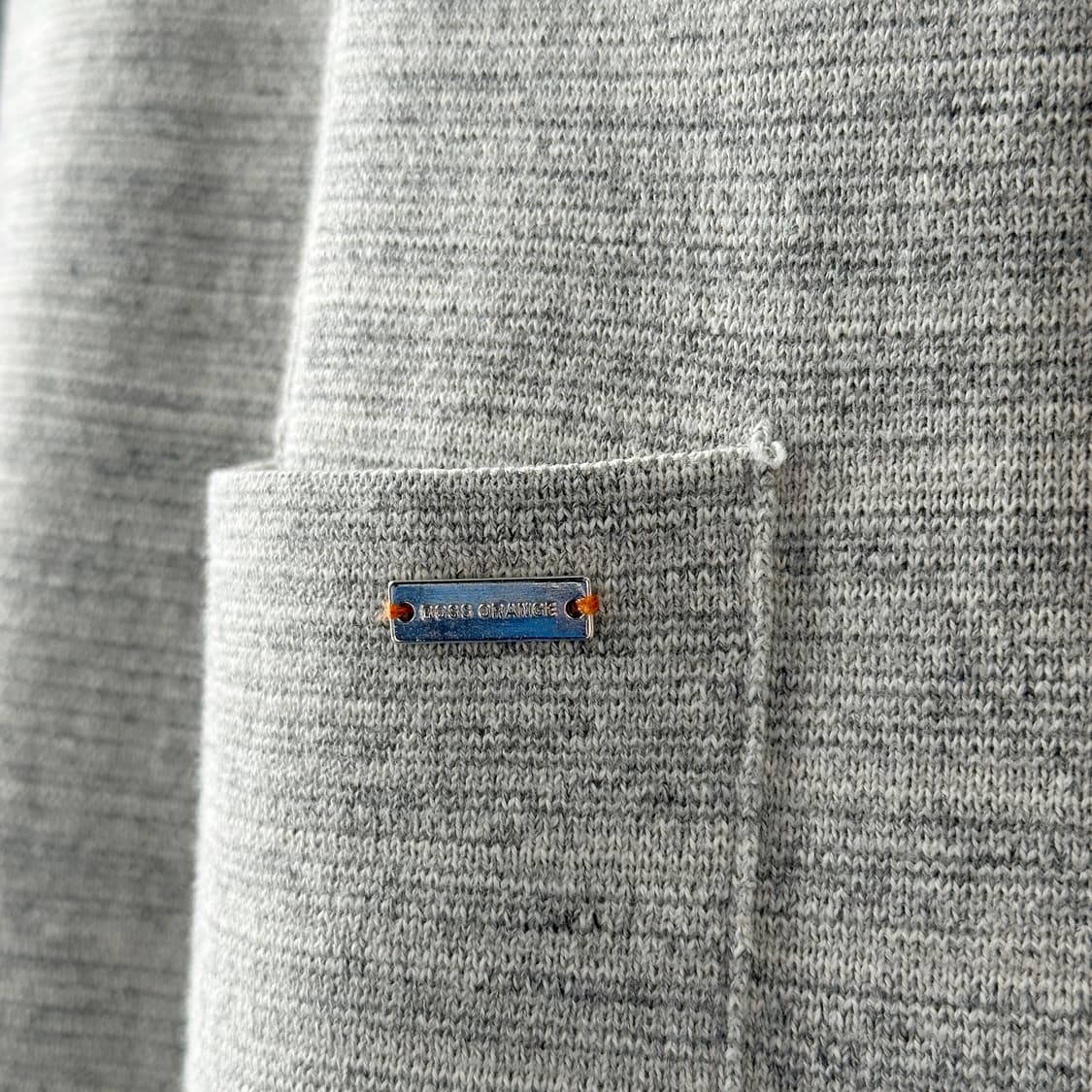 휴고 보스 오렌지 코튼 니트 자켓 가디건 그레이 XL 상품이미지6