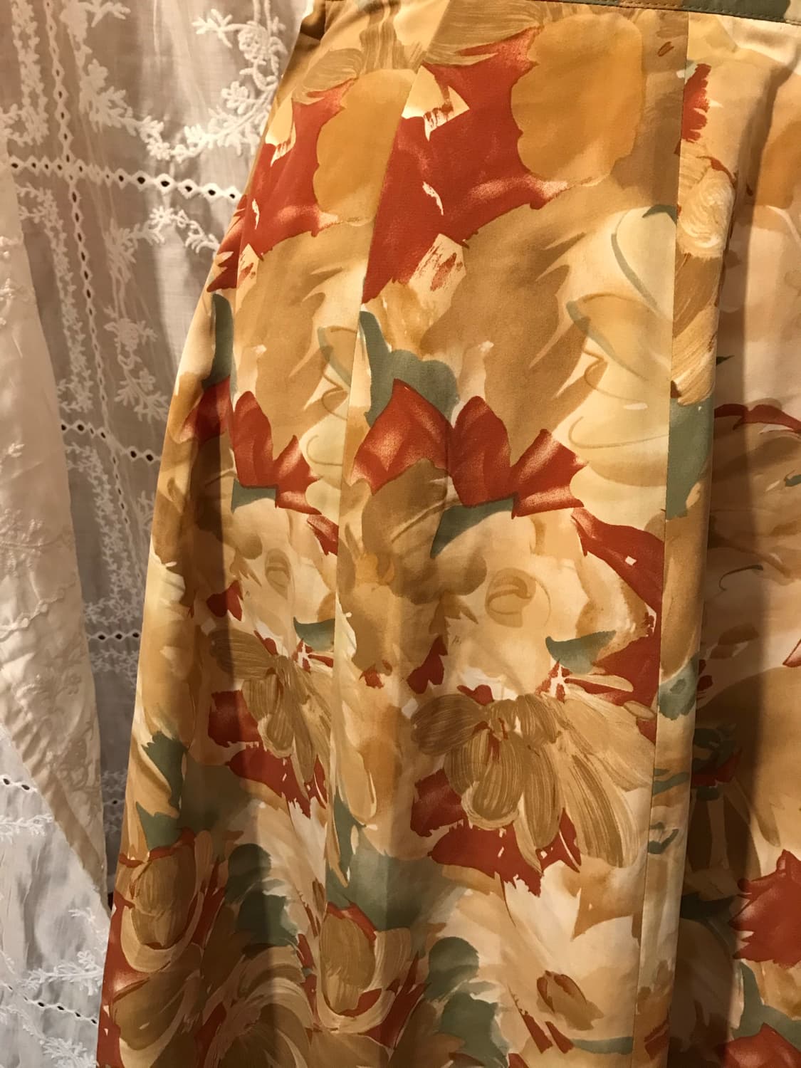 빈티지 플로럴 플레어 스커트 상품이미지3