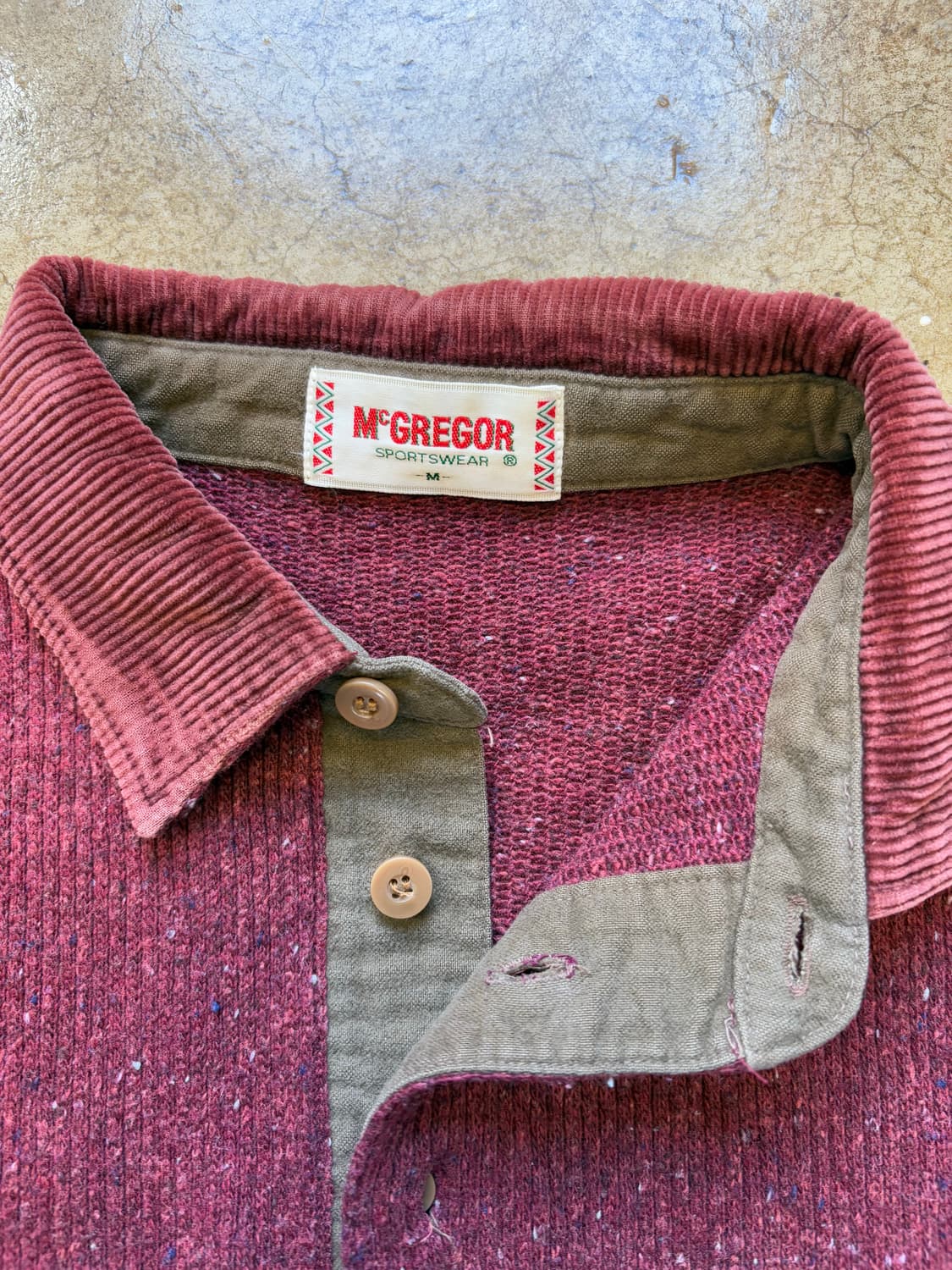 Mcgregor 코듀로이 카라 니트 상품이미지3