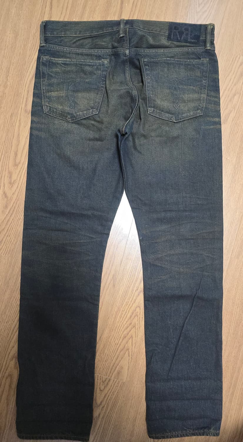 RRL 슬림핏 셀비지 데님 34x32 (독보적인 빈티지 색감) 상품이미지2