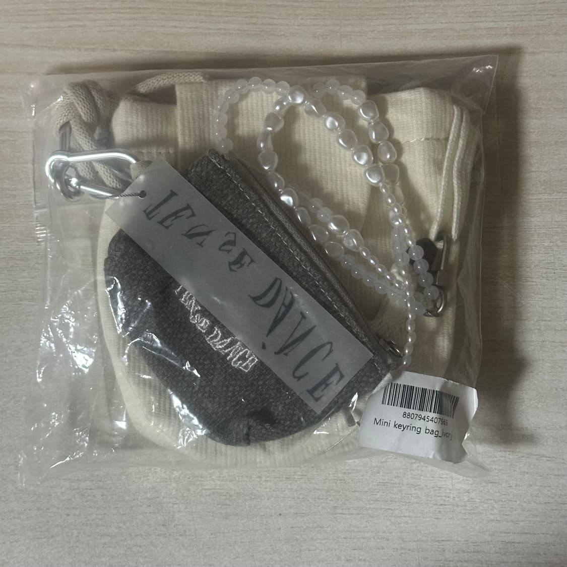 파히섬 탠스댄스 미니 키링 백 아이보리 상품이미지2