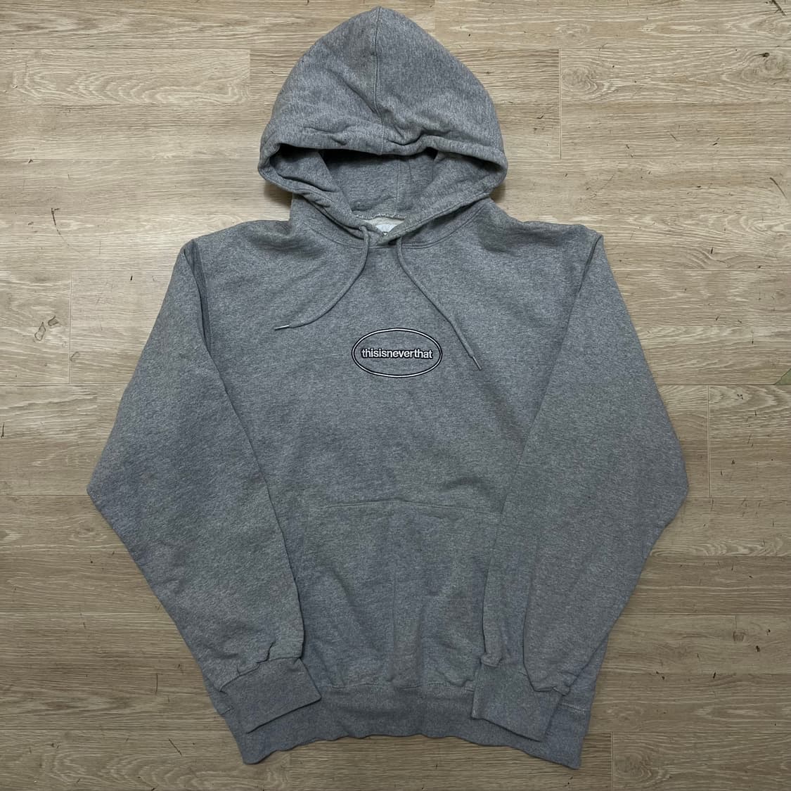 디스이즈네버댓 로고 기모 후드 티셔츠 [그레이] XL/105 상품이미지1