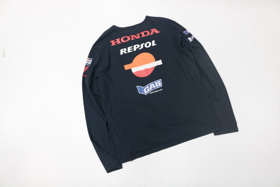 GAS 가스 x 혼다 레이싱 렙솔 빈티지 롱슬리브 티셔츠 (L) 상품이미지2
