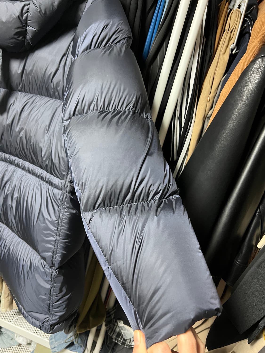 버버리 남자 롱패딩 XL 네이비 상품이미지6