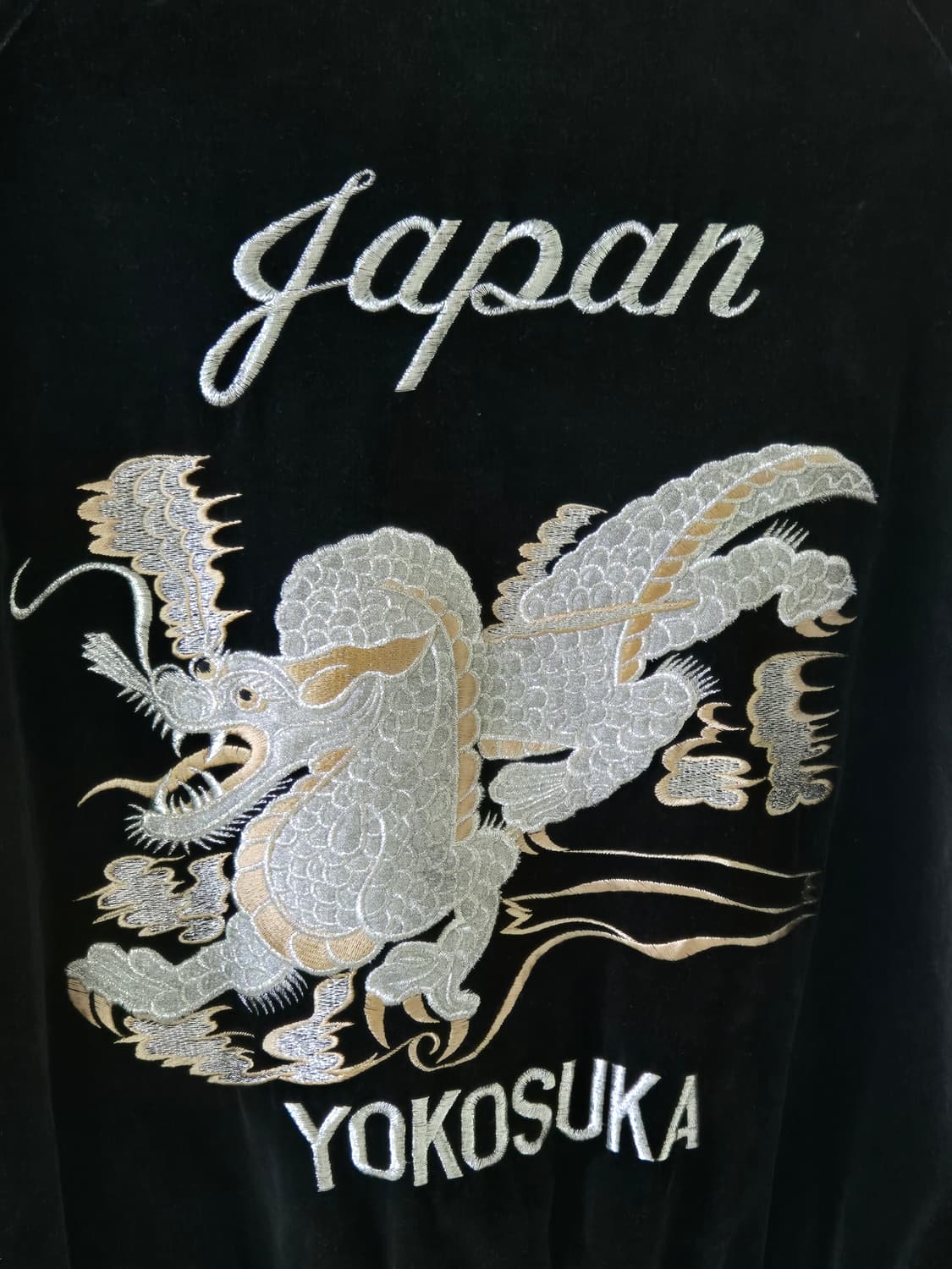 LONDON F.B. 80’s 白龍 벨벳 스카쟌 상품이미지4