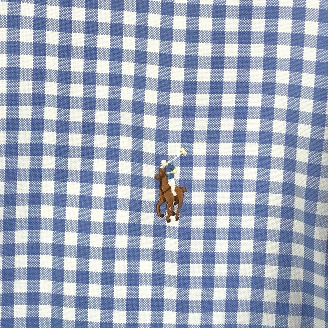 폴로 랄프로렌 POLO 하늘색 깅엄 체크 셔츠 L (100) 상품이미지5