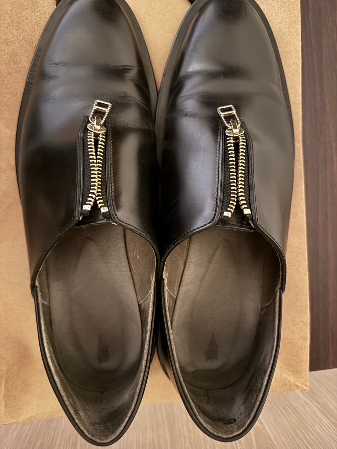 ISHMM ZIP SHOES 재팬메이드 집업 블랙 구두 로퍼 상품이미지2