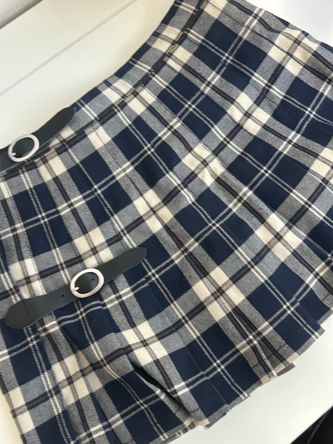 브랜디멜빌 다나 버클 체크스커트 상품이미지3