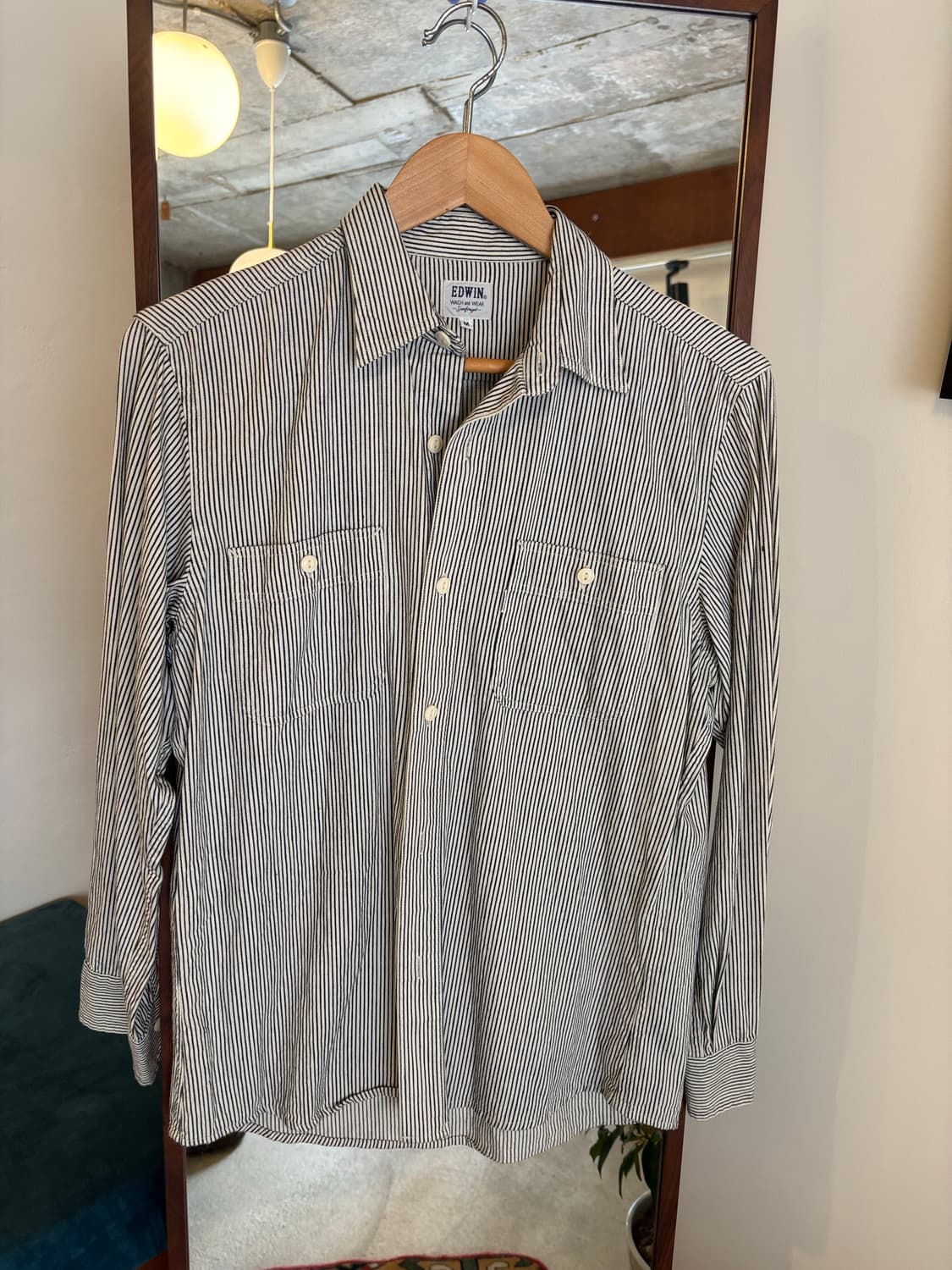 에드윈 스트라이프 셔츠 긴팔 상품이미지2