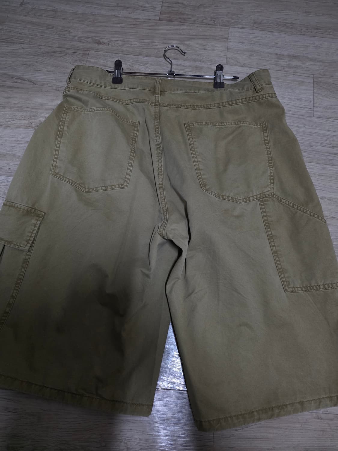 언아웃핏 워시드 와이드 코튼 쇼츠 상품이미지5