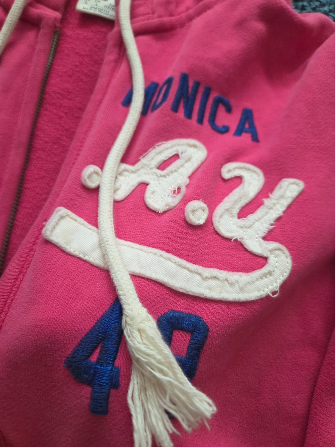 빈티지 y2k 후아유 How A U 핑크 후드집업 L사이즈  상품이미지3