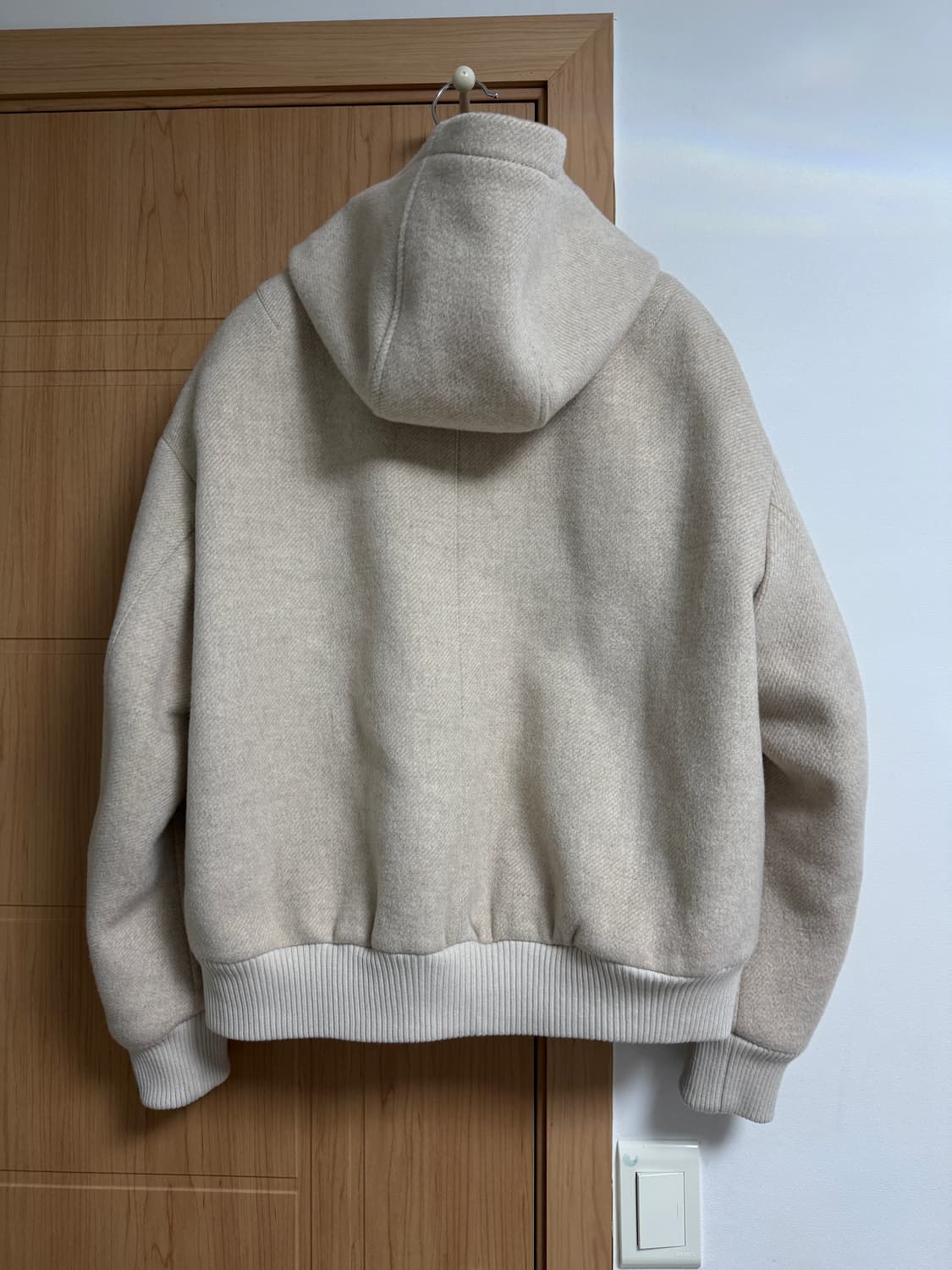 시몬 후디드 집업 블루종 아이보리 상품이미지2