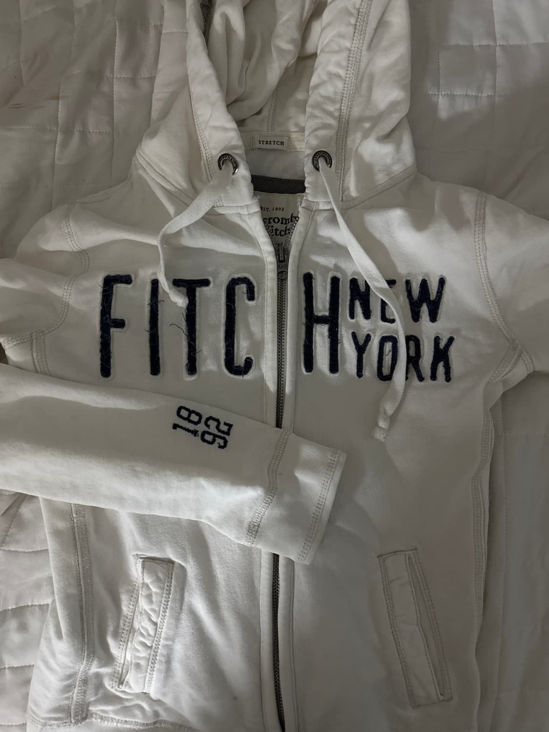 아베크롬비 대장급 화이트 후드집업 상품이미지1