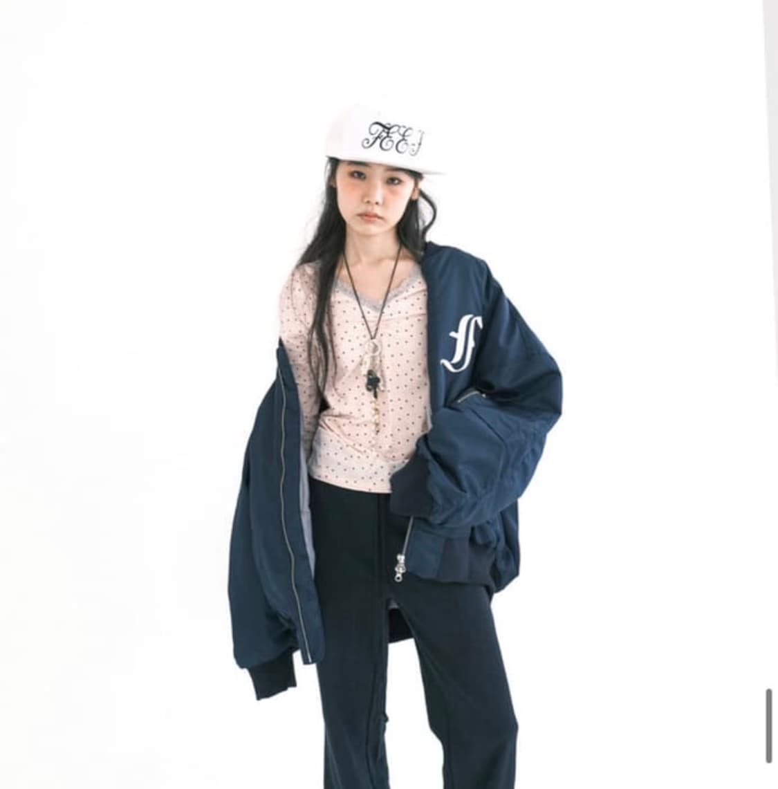 샵페어리 봄버 네이비 상품이미지1