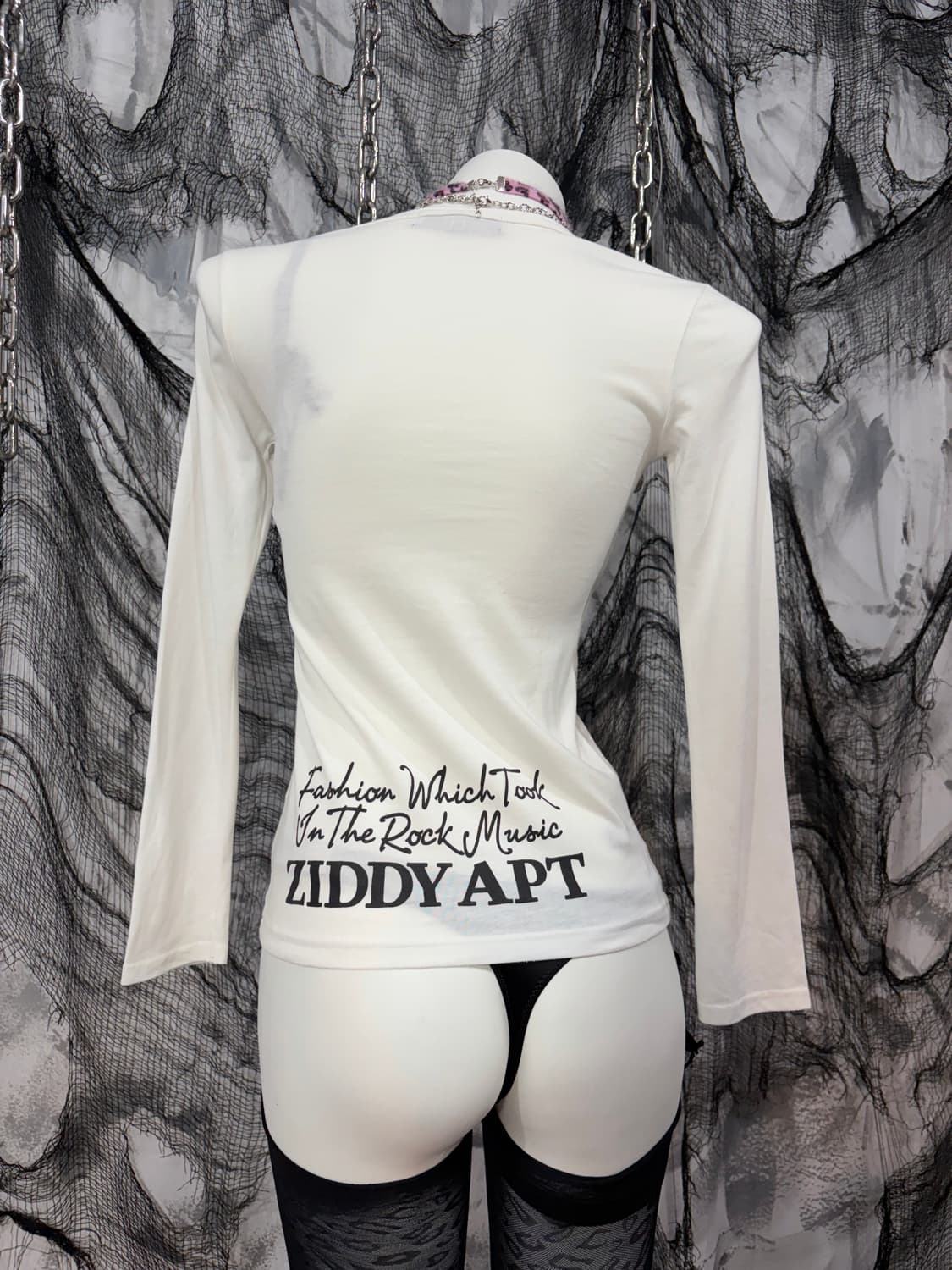 Y2k kitsch cubic lettering long sleeve 상품이미지7