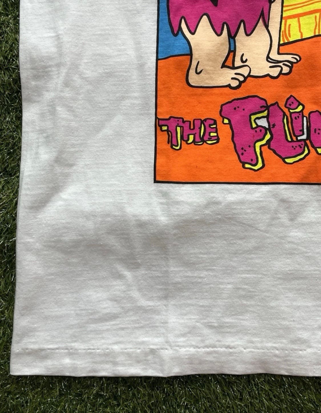 90s 빈티지 고인돌 가족 반팔티 상품이미지4