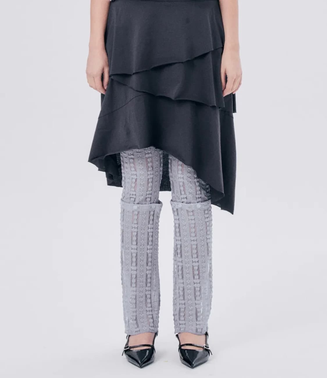 할로미늄 레이스 레깅스 아이보리  상품이미지4