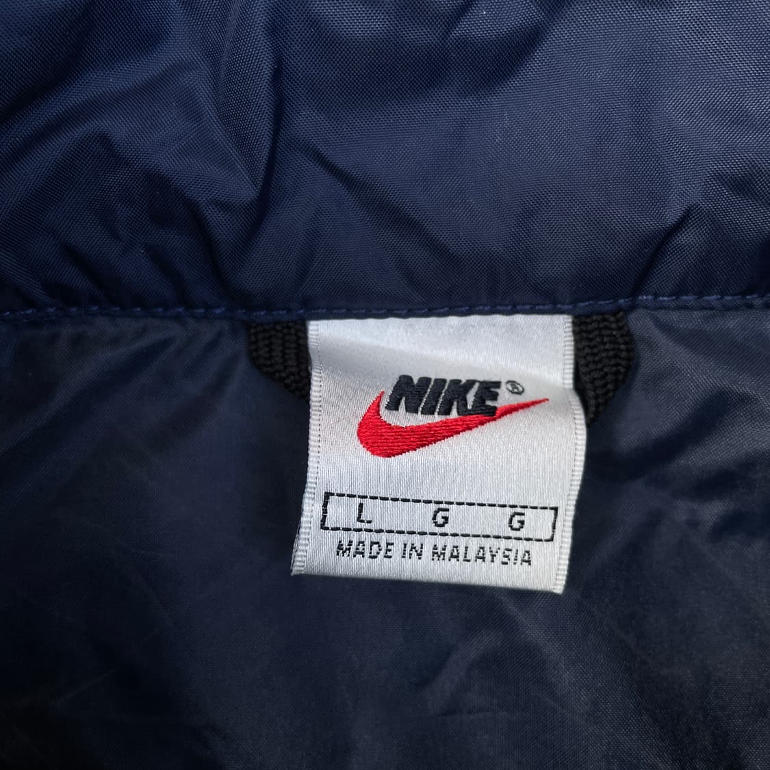 90s 나이키 대대장 스펠아웃 빅로고 트랙자켓 올드스쿨 바람막이 L 상품이미지7