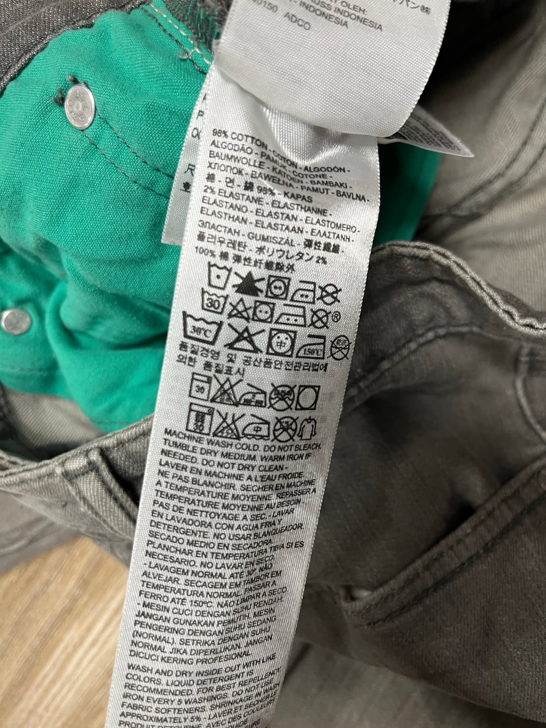 리바이스 511 3M 스티치 그레이 데님 32 상품이미지7