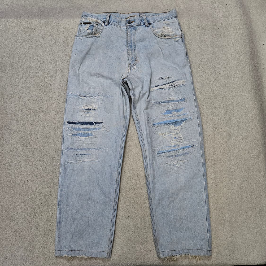 90s 캘빈클라인 리페어 데님 팬츠 33 상품이미지1
