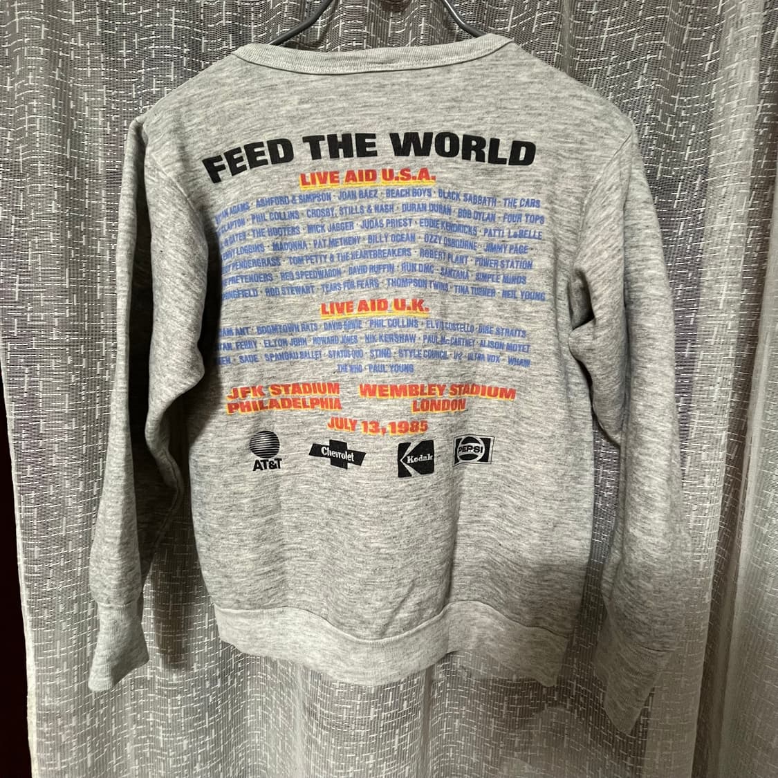 80s Live Aid sweatshirt 상품이미지2