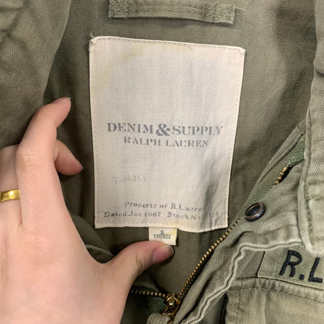 폴로 랄프로렌 데님앤서플라이 밀리터리 m65 야상 필드 자켓 상품이미지6