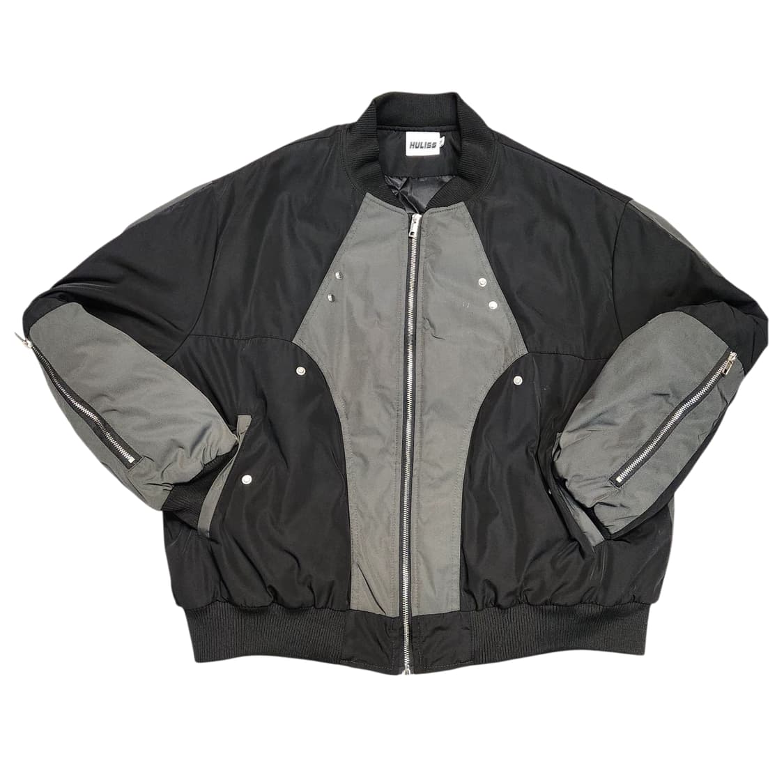 배색 항공점퍼 오버핏 블루종 MA1 상품이미지1