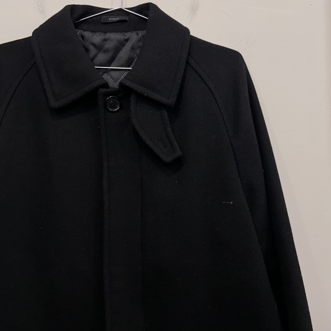 R지오지아 울 헤링본 래글런 싱글 맥코트 상품이미지1