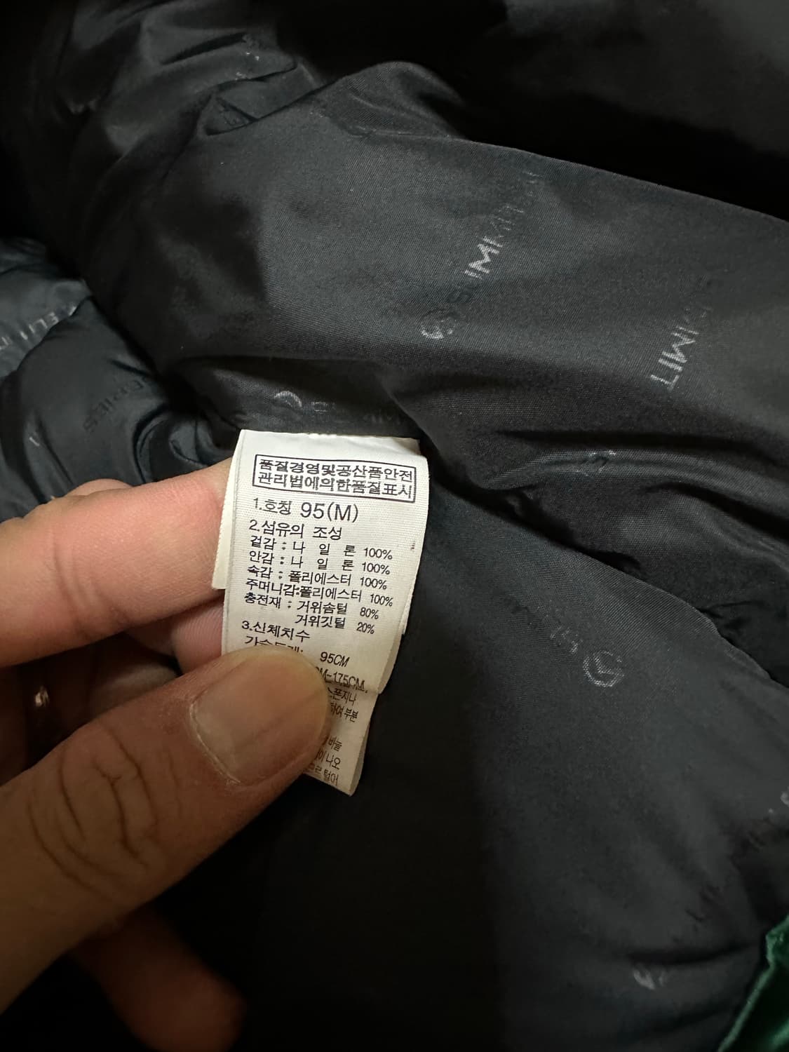 노스페이스 써밋 윈드스토퍼 구스다운 95 판매 상품이미지6