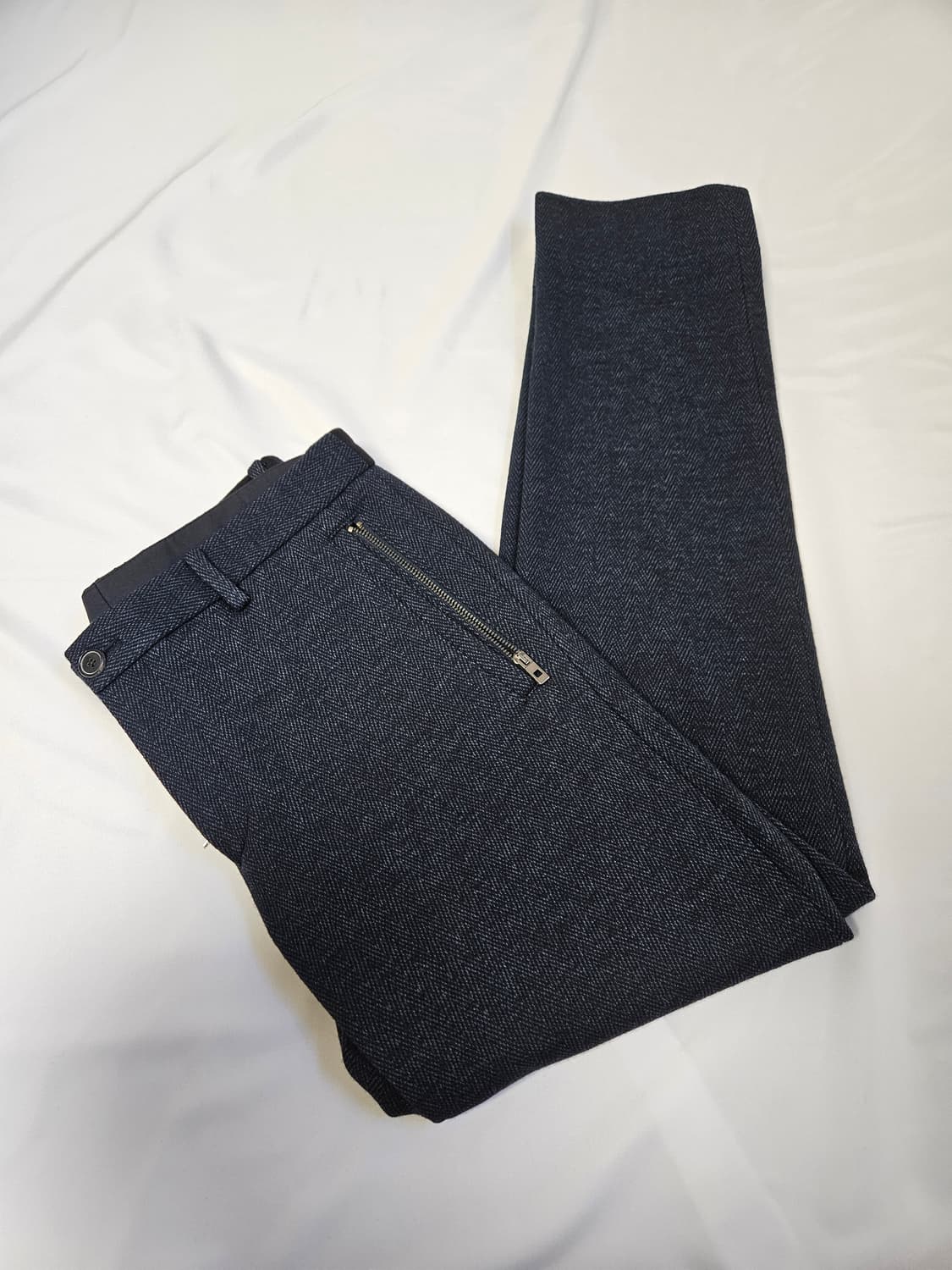 솔리드옴므 우영미 울 니트 헤링본 슬랙스 바지 클래식 48(거의 새상품) 상품이미지1