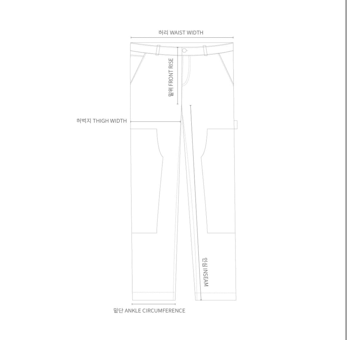 칼하트 wip 더블니 블랙 팬츠 36/32 상품이미지4