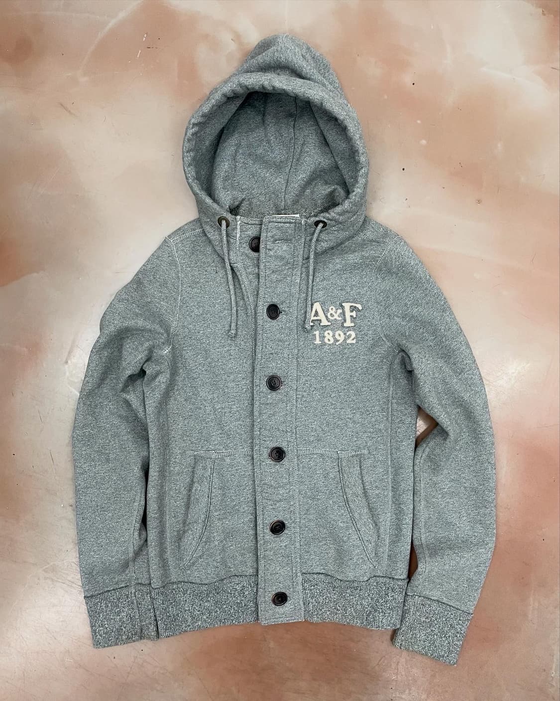 ABERCROMBIE & Fitch Button hoodie zip-up 상품이미지2