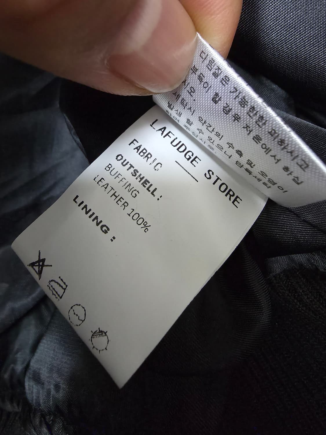 라퍼지스토어 버핑레더 라이더자켓 상품이미지7