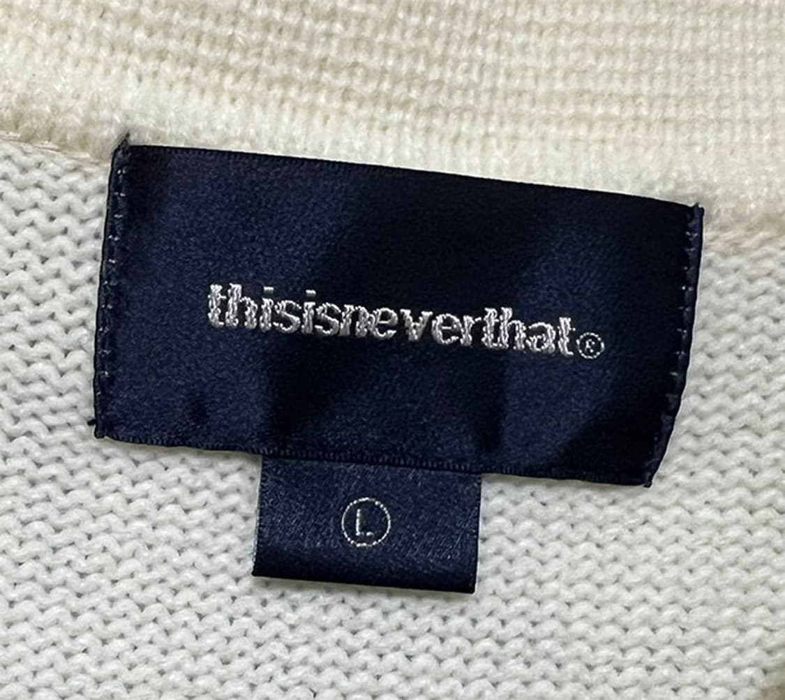 디스이즈네버댓 남자 니트집업 추동 오버핏 100-105 상품이미지3