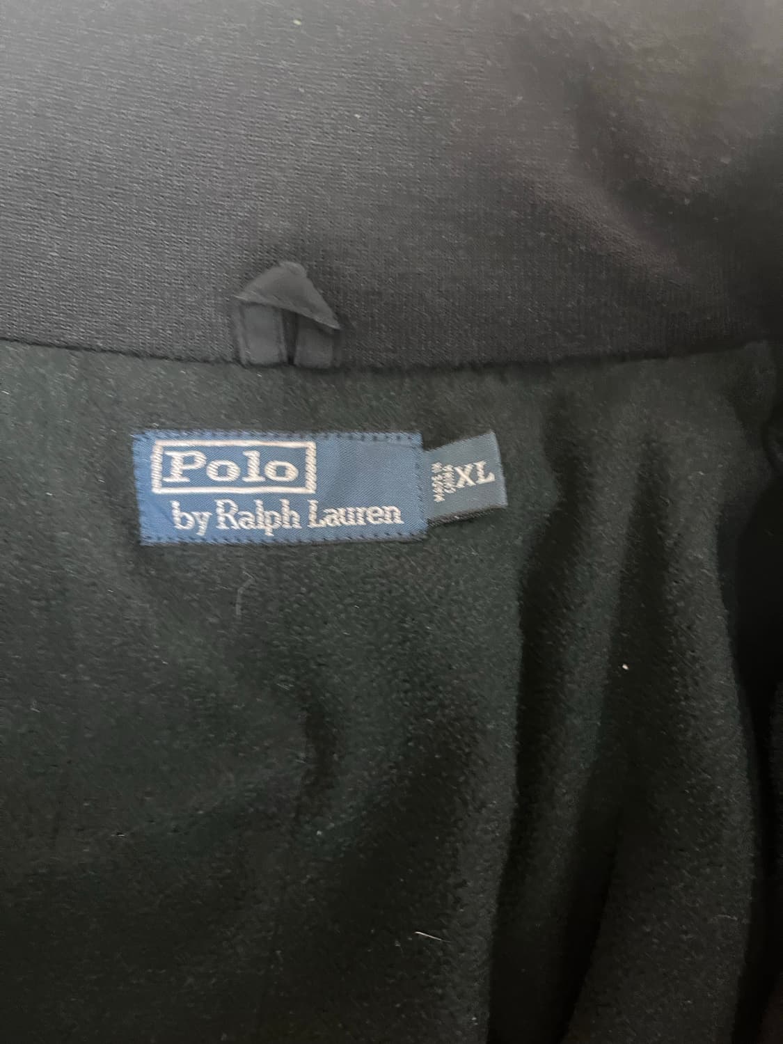 폴로 랄프로렌 기모 블랙 자켓 XL 상품이미지2