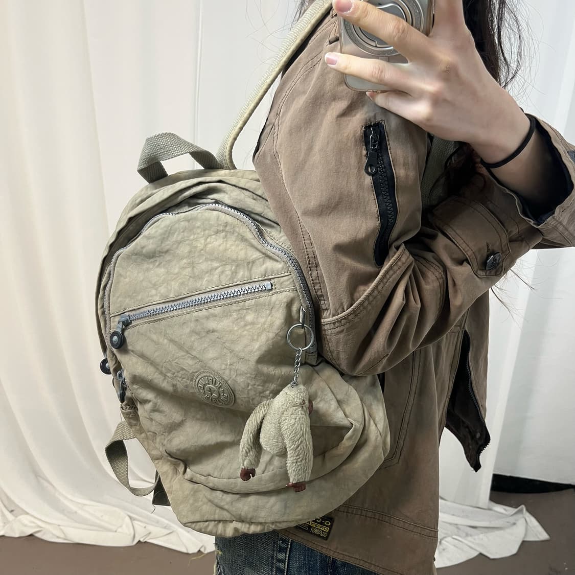 Kipling Beige Backpack 상품이미지2