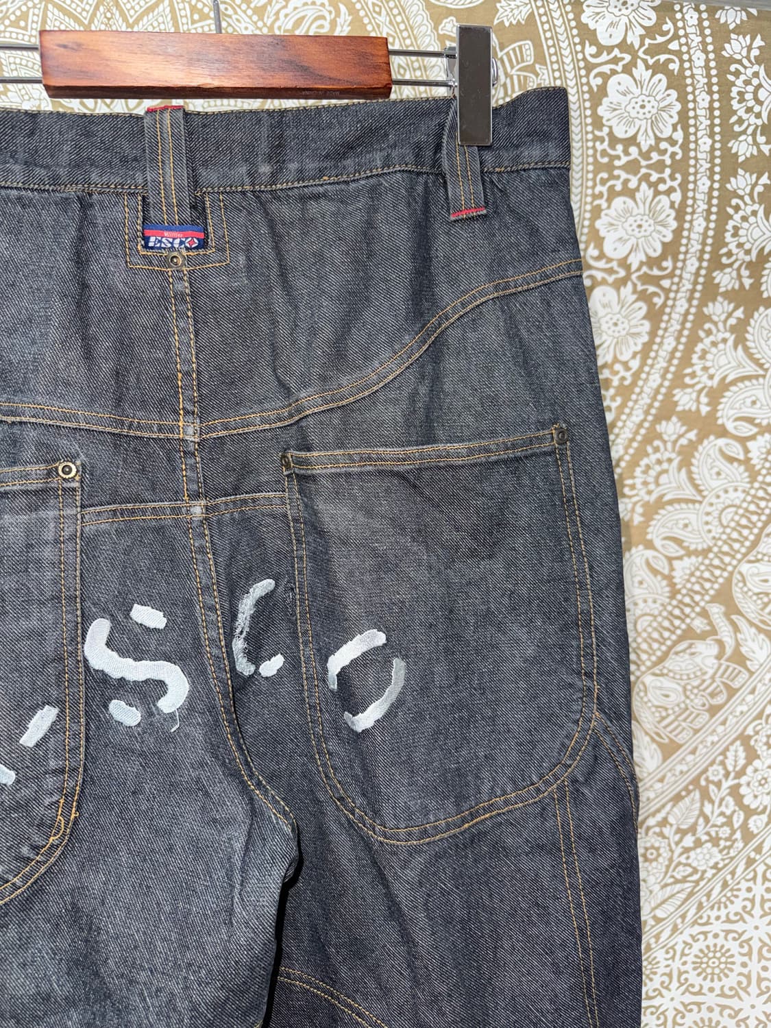 willie x esco카펜터 흑청 데님팬츠 상품이미지6