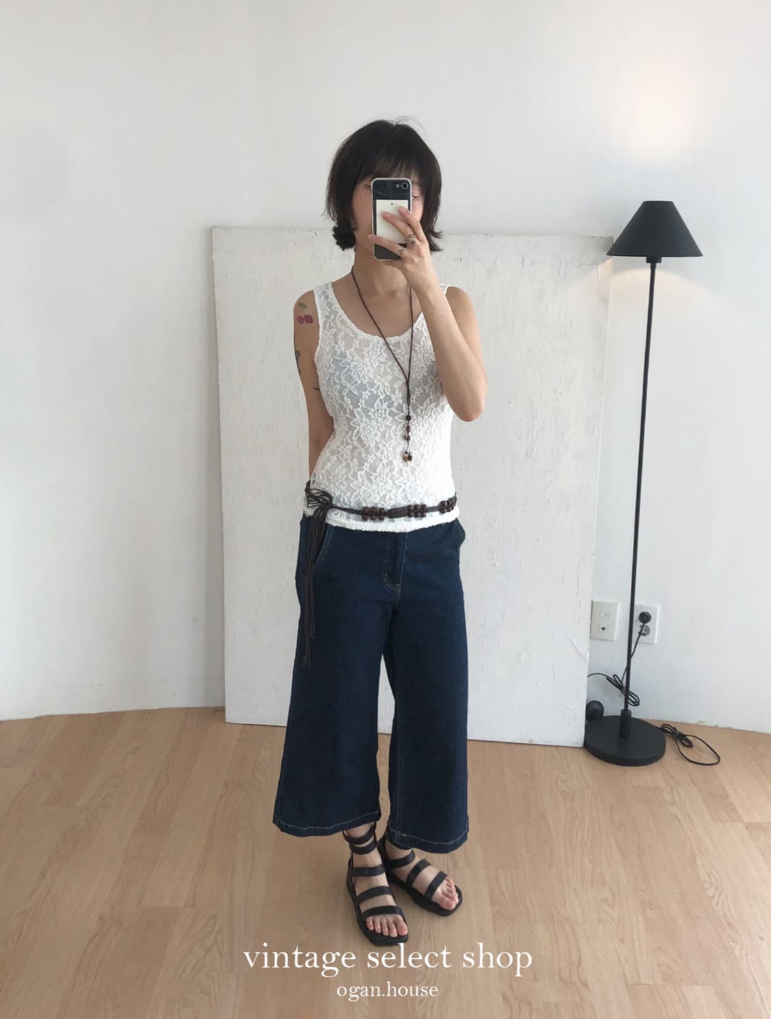 vintage romantic floral lace top 상품이미지2