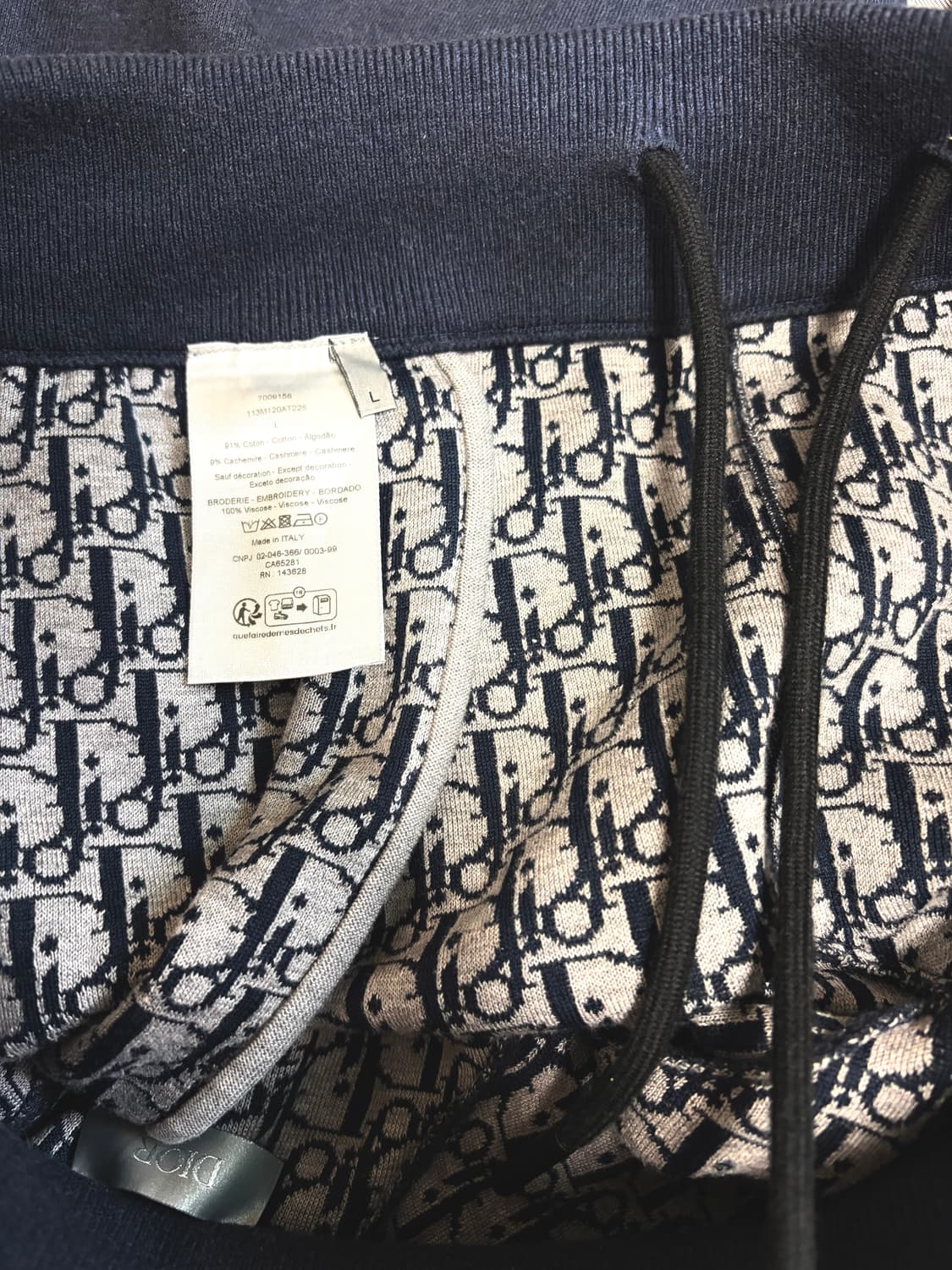 디올 오블리크 조거팬츠 상품이미지5