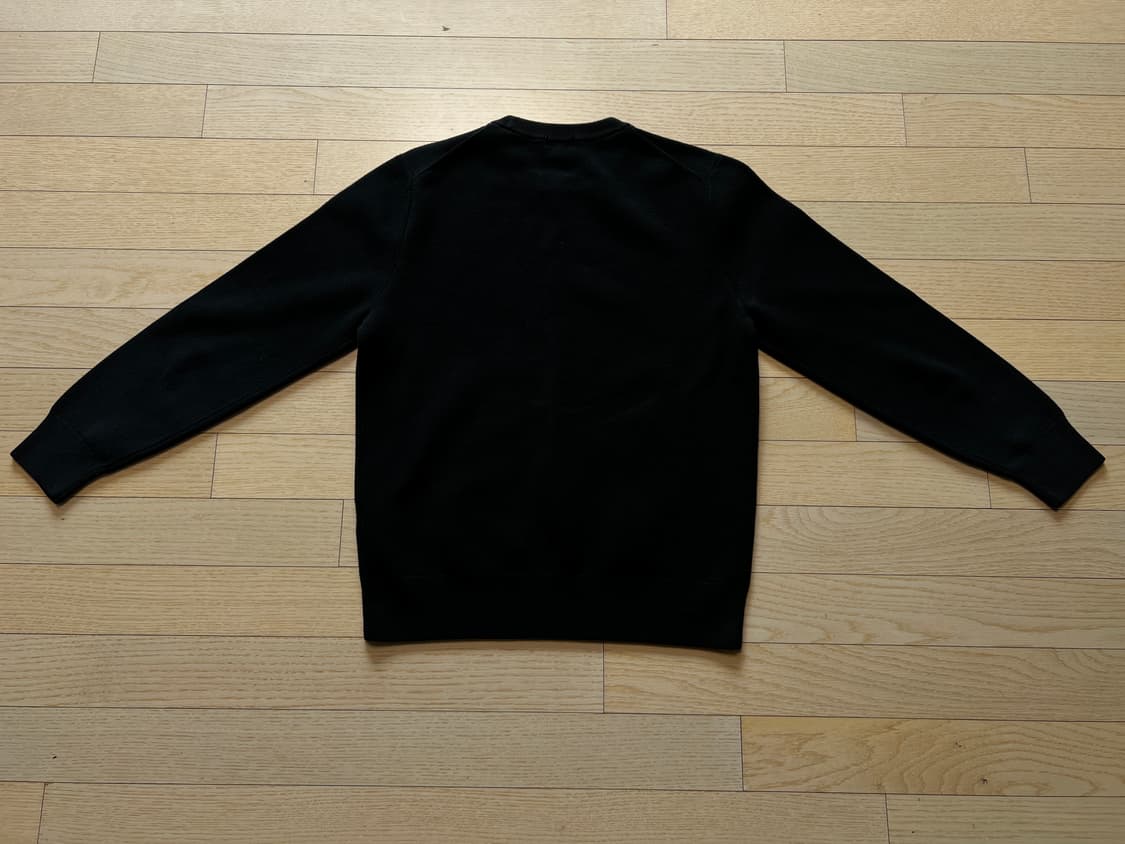 유니클로 위셔블 밀라노 립 크루넥 스웨터 블랙 M 상품이미지7